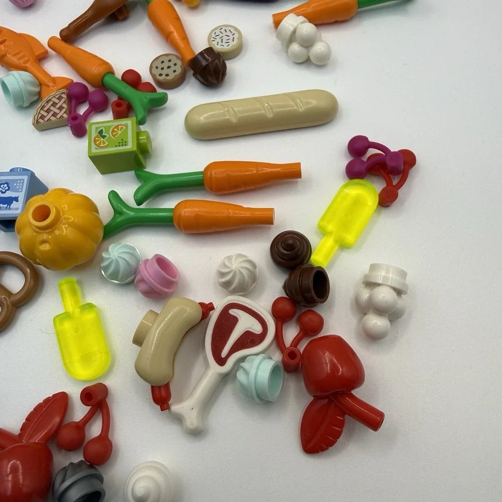 LEGO Piece Minifigs Friends Lego Food Accessories Lot of 50 pieces 004 - Picture 3 of 5